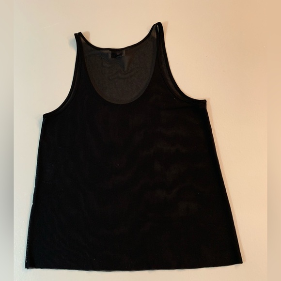 See through black mesh top - Picture 2 of 5